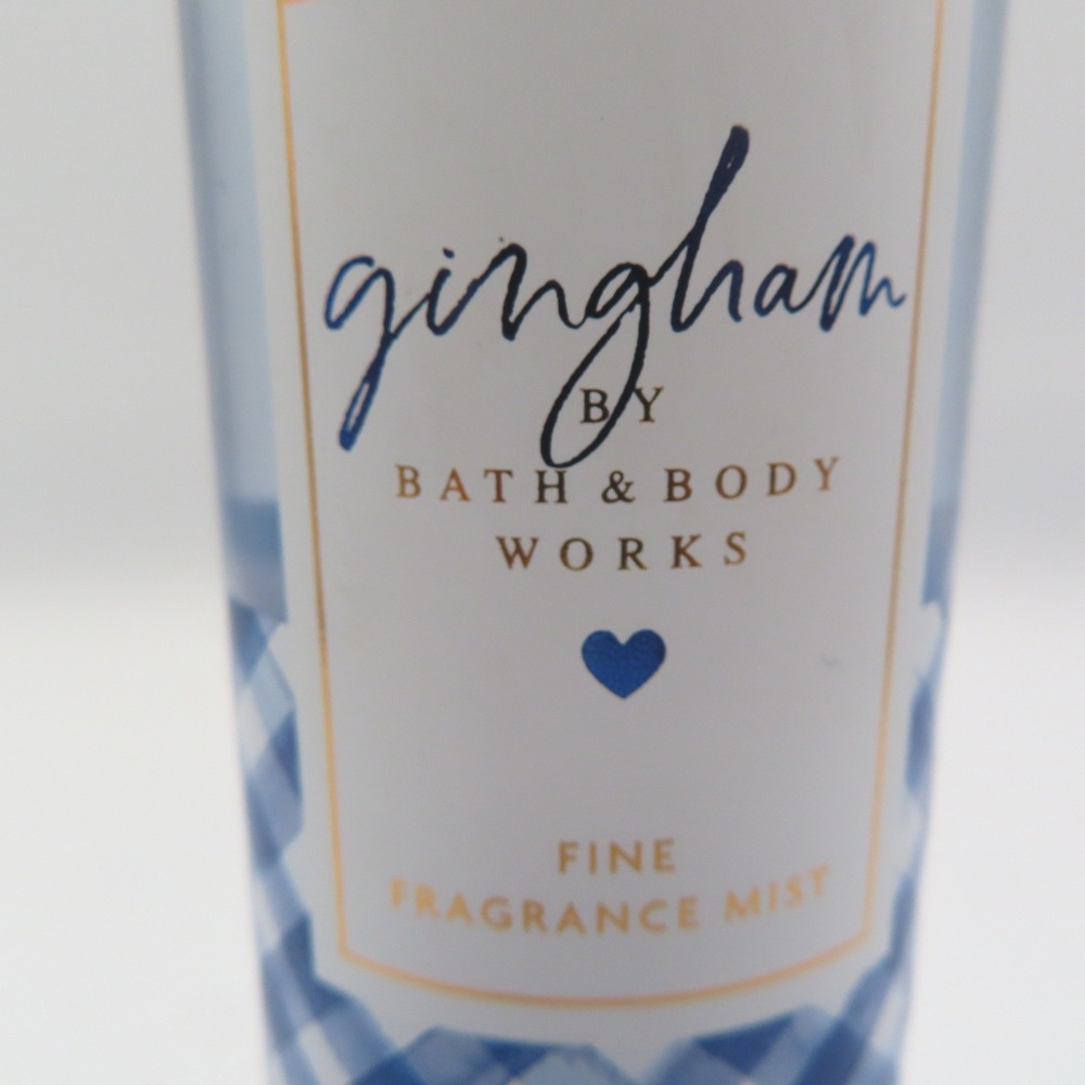 Bath & Body Works Gingham Fine Fragrance Mist 8 fl oz Blue White Spray - Picture 3 of 5